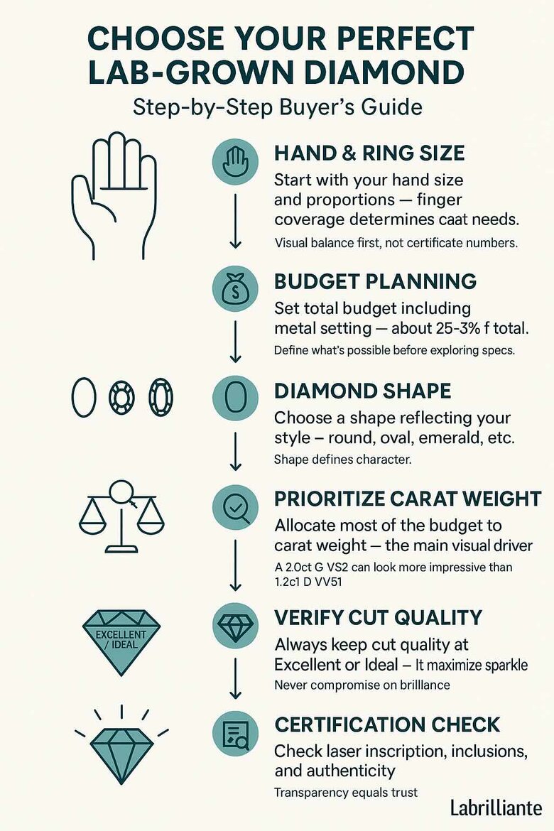 CHOOSE YOUR PERFECT LAB-GROWN DIAMOND