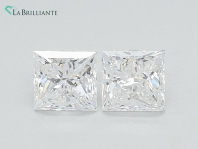2.54 Ct. Princesse Diamant cultivé en laboratoire