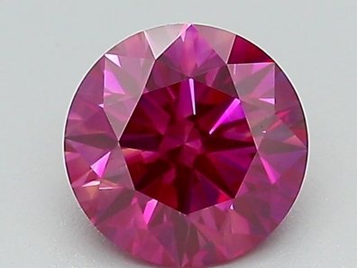 1.00 Ct.ファンシーレッド ラウンド ラボグロウン ダイヤモンド