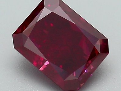 Radiant 1.13 Ct.实验室培育的彩紫红色 VVS1 钻石