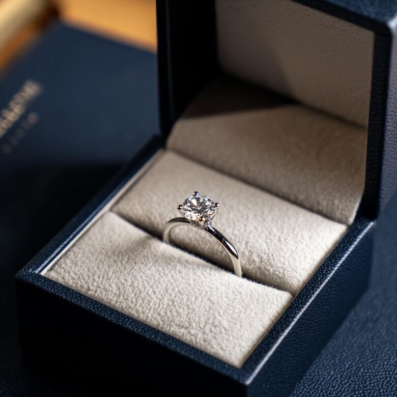 Custom ring in jewelry box Labrilliante