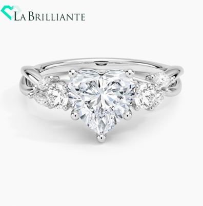 Willow Three Stone Diamond Ring (13 ct. tw.) in 18K White Gold