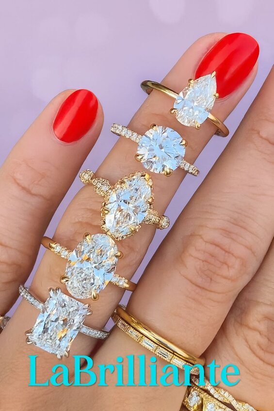 イメージラボグロウン・ダイヤモンドのさまざまな形状