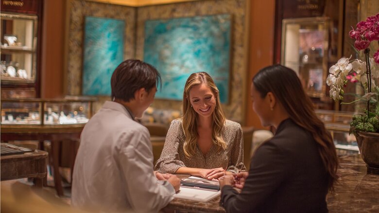 Elegant jewelry consultation