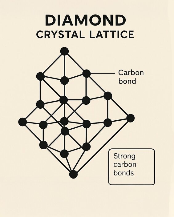 diamond crystal lattice structure