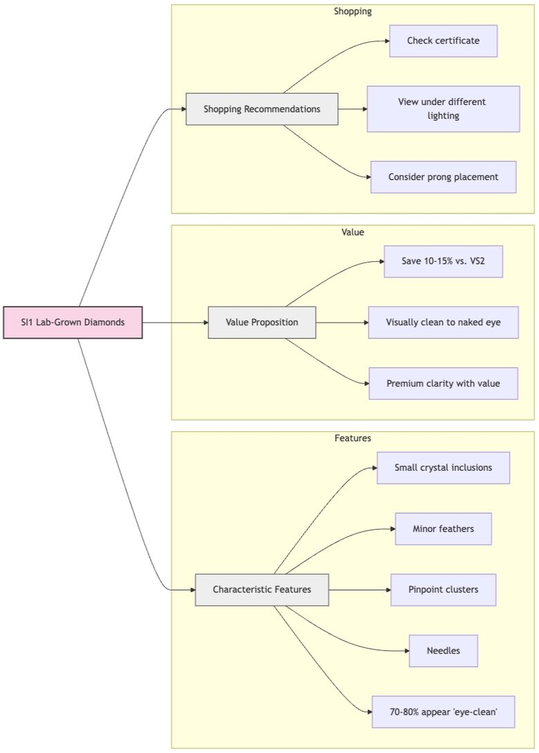 Esplorare i diamanti SI1 coltivati in laboratorio