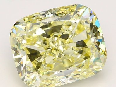 Diamant cultivé par un laboratoire jaune