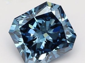 1.09 Ct. Fancy Deep Blue Cut-Cornered Square Mod. Lab-Grown Diamond