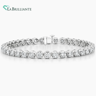 Three-Prong Lab Diamond Tennis Bracelet (7 ct. tw.) in 14K White Gold