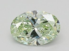 0.54 Ct. Fancy Intense Green Oval Lab-Grown Diamond