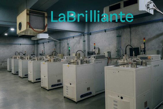 Image: HPHT Diamond Press Machine - Cutaway view showing diamond seed placement, pressure application, and temperature control systems