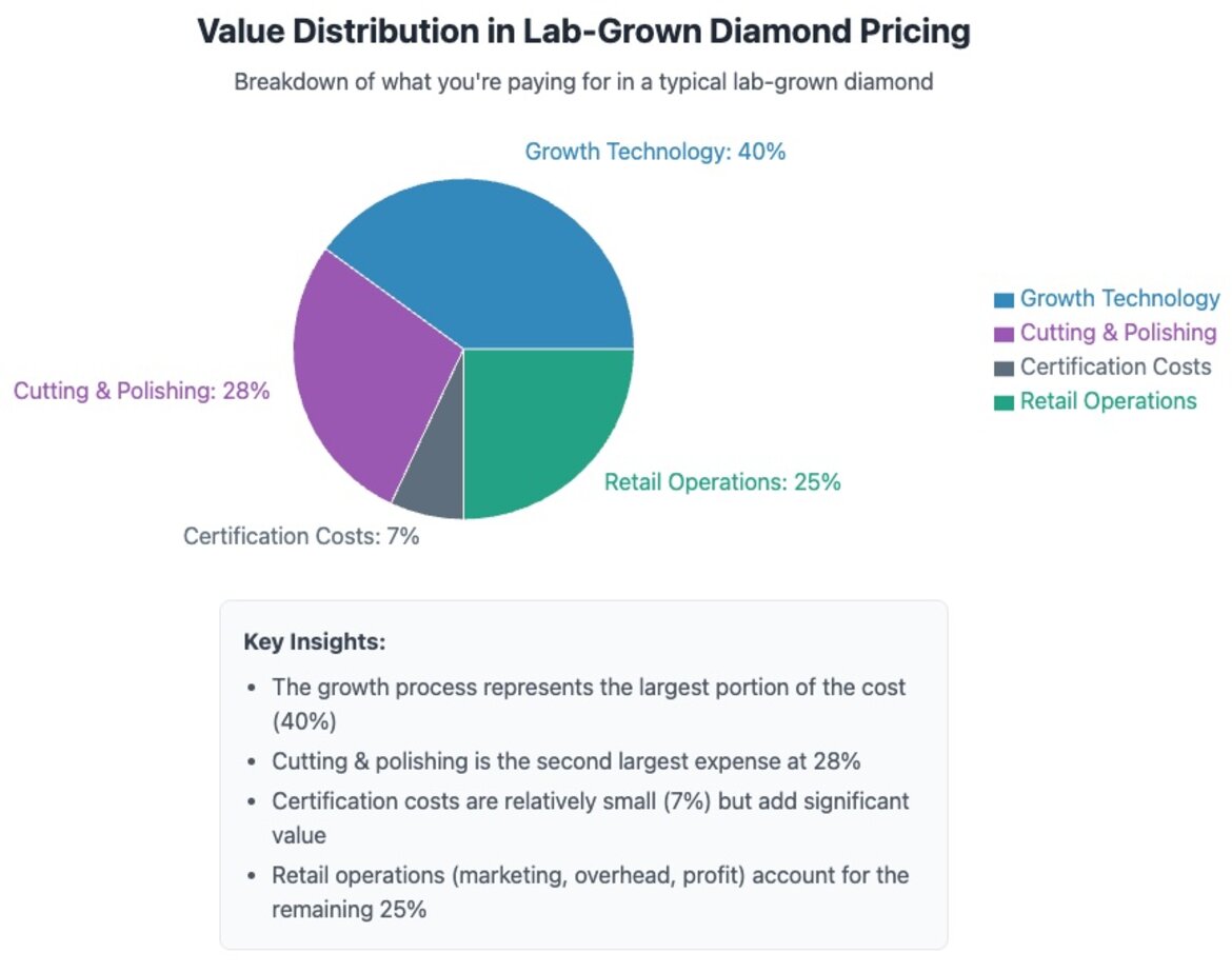 Value Distribution in Lab-Grown Diamond Pricing