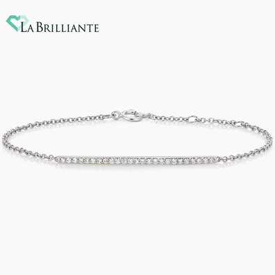 Pave Diamond Bar Bracelet (1/4 ct. tw.) in 18K Yellow Gold