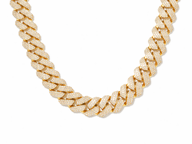 24ctw Diamond Cuban-Link Chain