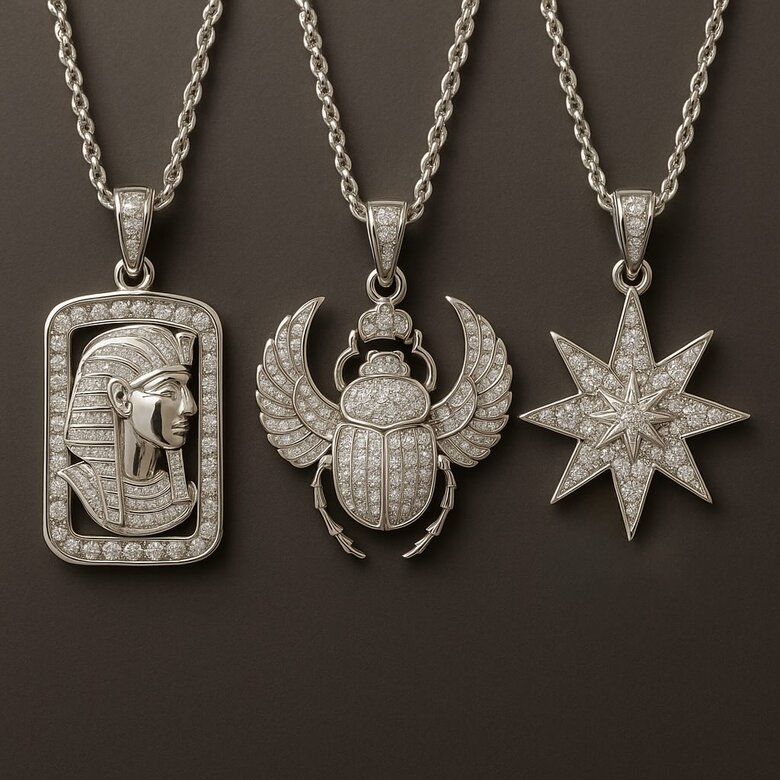 3 diamond Necklaces designs