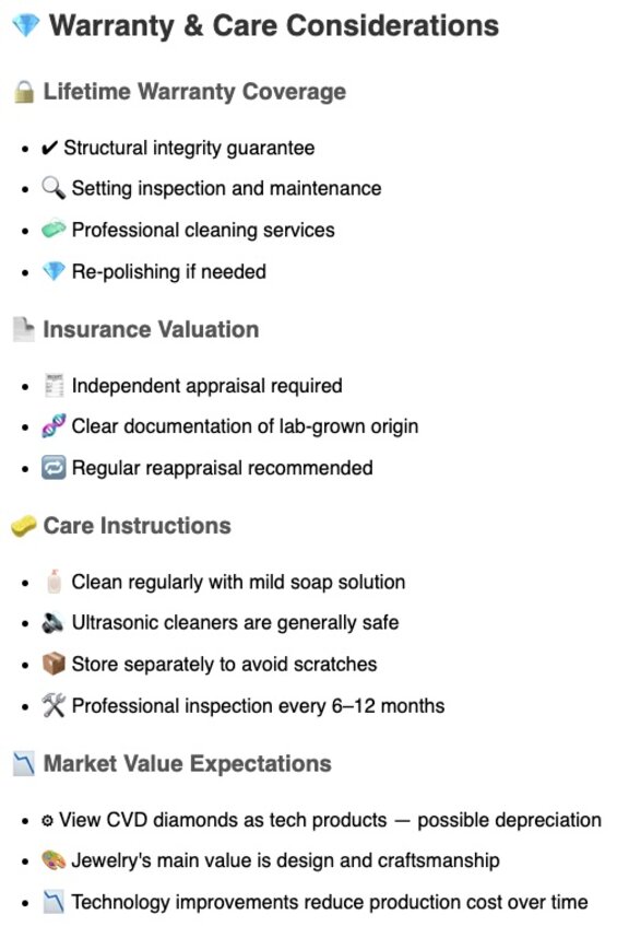 Warranty & Care Considerations