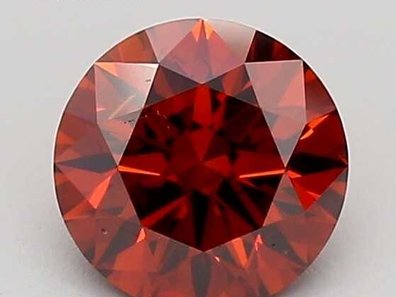 1.08 克拉鲜艳绿色圆形实验室培育钻石