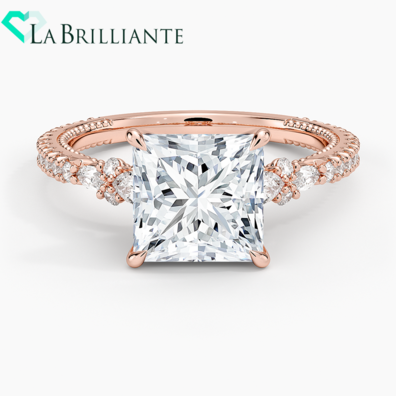 Primrose Diamond Ring in 14K Rose Gold