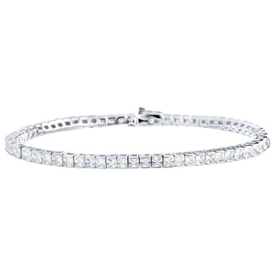Bracelet with lab-grown diamonds