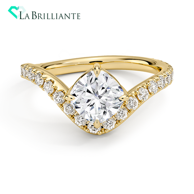 Silhouette Diamond Ring (12 ct. tw.) in 18K Yellow Gold