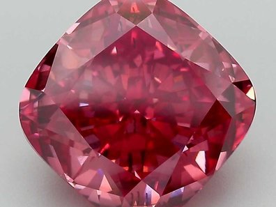 Cushion 5.54 Ct. Fancy Vivid Purple SI1 Lab-Grown Diamond