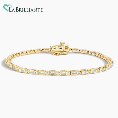 Buquette and Round Lab Diamond Tennis Bracelet (1 1/2 ct. tw.)