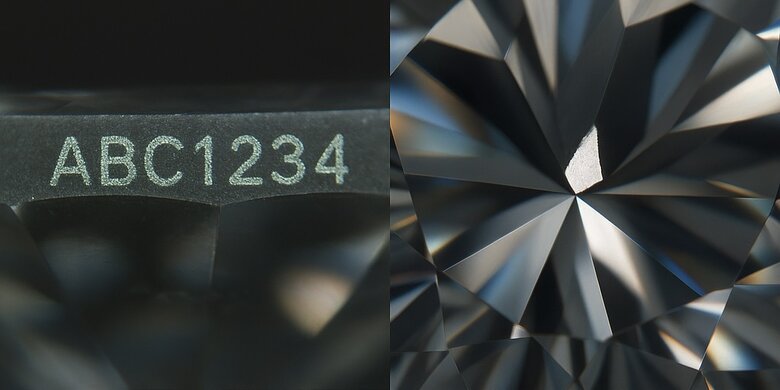 laser inscriptions at pet diamond