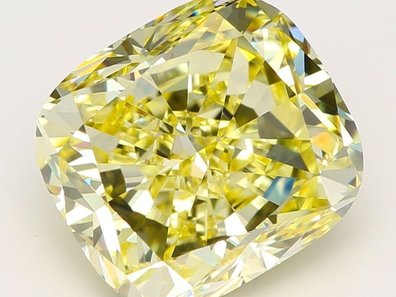 Diamant cultivé par un laboratoire jaune