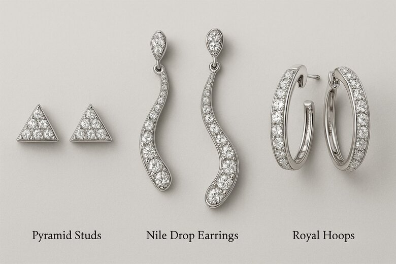 3 diamond Earrings designs