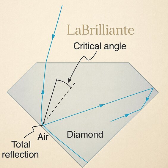 Image: Critical Angle in the Diamond