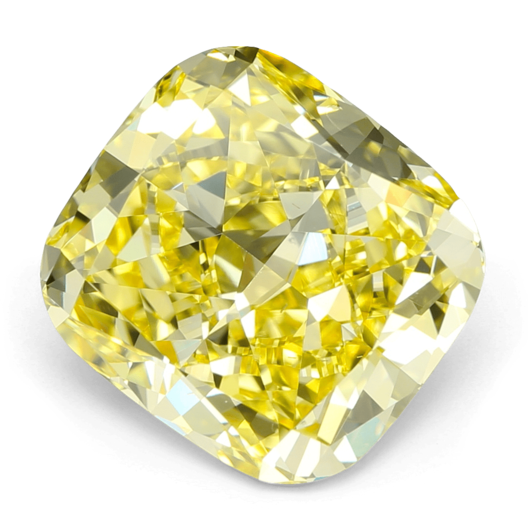 Yellow lab grown diamond